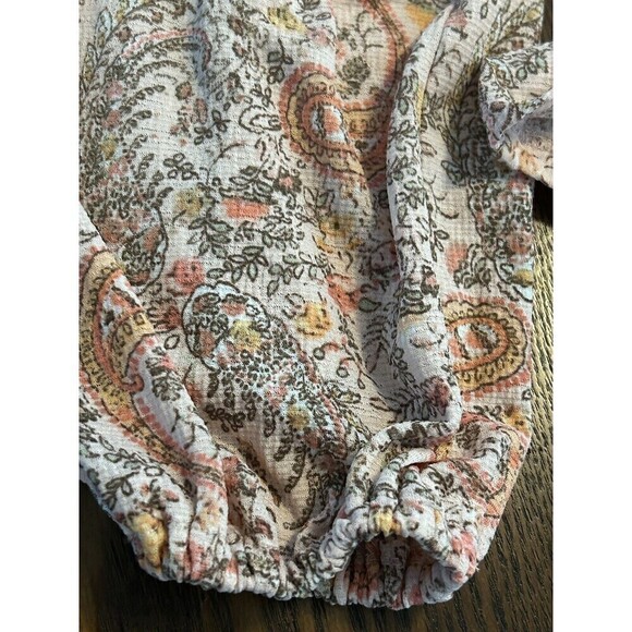 Buckle Daytrip floral blouse Women’s XS Ditzy Cottagecore Lightweight Boho Pink - Picture 12 of 15